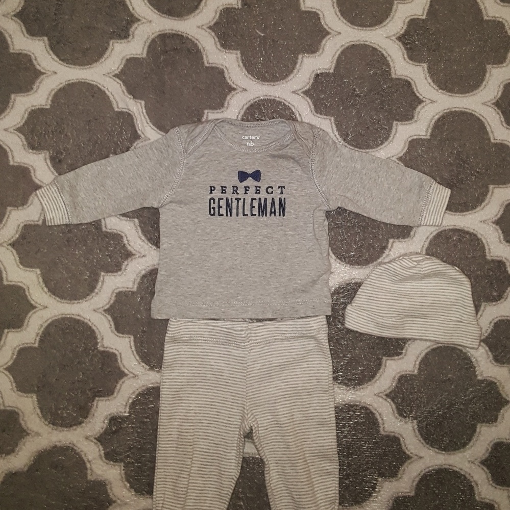 Newborn Baby Boy Indoors Or Outdoors Set Of 3